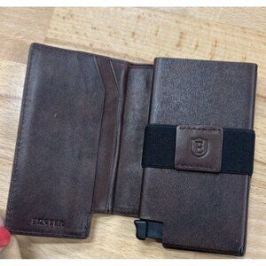 Ekster Leather Parliament Card Wallet Slim in Classic Brown Smart Cards nr